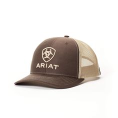 ImportedMens Western Cap | Mens Western Cap in Brown by Ariat Snapback Aesthetic, Ariat Hats, Snap Back Cap, Country Hats, Mens Western, Cute Country Outfits, Adidas Shoes Women, Shield Logo, Brown Hats