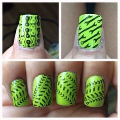 Supercross Nail Designs - Bing Images Jeep Nail Art, Motorcycle Nails Designs, Jeep Nails Designs, Motocross Nails, Jeep Nails, Jeep Humor