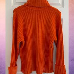 This Is A Brand New With Tags Pistola Dallas Relaxed Turtleneck Sweater. Size Small. The Manufacturer Shade Is Burnt Orange. 46% Cotton, 33% Polyamide, 15% Viscose, 4% Cashmere, 2% Elastan. Burnt Orange Color, Burnt Orange, Color Orange, Turtleneck Sweater, Orange Color, Dallas, Cashmere, Sweaters For Women, Turtle Neck