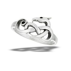 Beautiful Celtic Dragon Ring .925 Sterling Silver Fantasy Band Jewelry Female Male Unisex Size 6 All our silver jewelry is crafted from .925 silver also commonly referred to as sterling silver. Sterling silver is the standard for beautiful high-quality silver jewelry and cannot be replicated by lower priced silver plated jewelry. It is 92.5% pure silver, mixed with alloys to add strength and durability to stand the test of time. Keep your fine jewelry shiny and elegant by storing it properly. Je Fantasy Band, Celtic Knot Band, Celtic Dragon, Dragon Ring, Female Male, Band Jewelry, Silver Plated Jewelry, Pure Silver, 925 Sterling Silver Ring