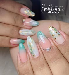 Stiletto Nail Art, Nail Salon Design, Glamour Nails, Korean Nails, Almond Nails Designs, Diy Manicure, Nail Extensions