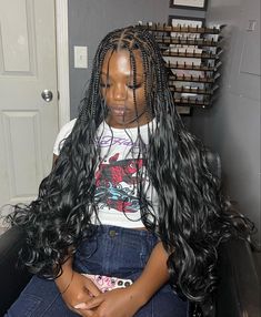 French Curl Braids Hairstyles, Layered French Curl Braids, French Curl Braids, French Curls, Curl Braids, Short Box Braids Hairstyles, French Curl, Big Box Braids Hairstyles, Box Braids Hairstyles For Black Women