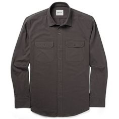 Shoulder Epaulettes, Utility Shirt, Stylish Mens Fashion, Slate Gray, Making Shirts, Knit Shirt, Grey Cotton, Modern Man