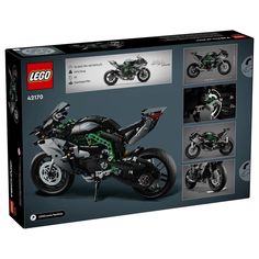 the lego motorcycle is in its box and ready to be built into someone's new bike