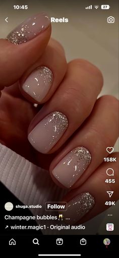 Cute Nails 2023, Bridal Nails Wedding, Nye Nails, Vegas Nails, Bridesmaids Nails, Nails For Bride, Makijaż Smokey Eye, Wedding Nails For Bride, Wedding Nails Design