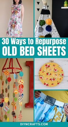 the top ten ways to repurpose an old bed sheet diycrafts