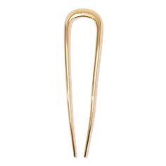 Metal French Hair Pin - METAL FRENCH HAIR PIN GOLDFeaturesCreate effortlessly elegant buns, twists, and updos with this slender and chic hair pinSmooth finish easily glides through hair and inserts into buns without snagging strandsCrafted with solid lightweight zinc alloy material in an electroplated gold color to help the pin keep its shape and hue, use after useIdeal for keeping in your purse to toss your hair up on the go - Metal French Hair Pin Using A French Hair Pin, How To Use A French Hair Pin, French Twist Hair Pin, French Hair Pins, Elegant Buns, Large French Hair Pin, French Hair Barrettes, French Hair Pin, French Pin