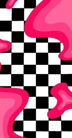 an abstract checkered background with pink and black colors