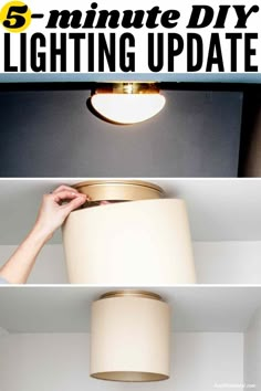 the top five minute diy lighting update