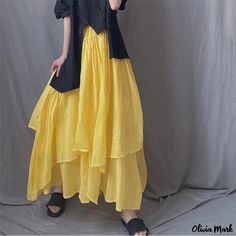 Olivia Mark - Artistic Long Skirt with Asymmetrical Hem Elegant Wrap Dress, Midi Skirt Pattern, Gorgeous Maxi Dresses, Midi Wrap Skirt, Chic Maxi Dresses, Stylish Skirts, Half Skirt, Elegant Dresses Long, Long Gown