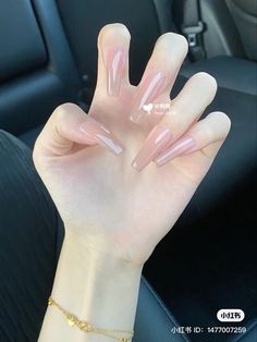 Long Ballerina Nails Designs, Ballerina Acrylic Nail Designs, Asian Acrylic Nails, Luxurious Nails, Art Nails Design, Asian Nails, Aesthetic Nails, Grunge Nails, Minimal Nails