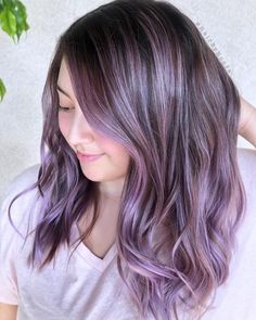 19 Dark Purple Hair Color Ideas Trending in 2020 Dark Purple Hair Color Ideas, Dark Purple Hair Color, Purple Hair Color Ideas, Lavender Highlights, Purple Hair Color, Light Purple Hair, Ash Brown Hair Color, Dark Purple Hair, Ash Brown Hair