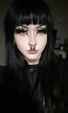 White Base Makeup Goth, Alternative Girl Makeup, Goth Makeup Casual, Goth Makeup Without White Base, Cybersigilism Makeup, Casual Goth Fashion, No Eyebrow Makeup, Simple Goth Makeup Look, Casual Goth Makeup