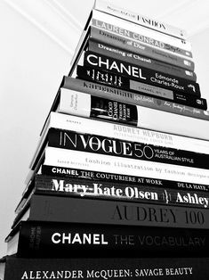 a stack of books sitting on top of each other