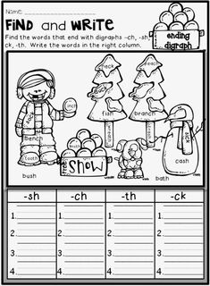 a christmas themed worksheet for students to practice reading and writing the word find and write