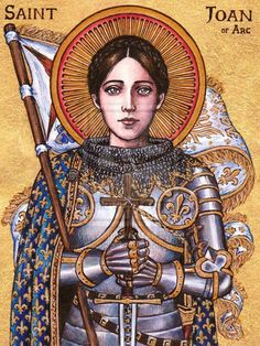 Saint Joan of Arc by Theophilia on DeviantArt Woman In Armor, Santa Joana D'arc, Joan D Arc, Crying Angel, Medieval Warfare, St Joan Of Arc, Powerful People, Saint Gabriel, Arm Tats