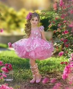 Toddler Prom Dresses, Elegant Flower Girl Dress, Barbie Hairstyle, Girls Birthday Party Dress, Dresses For Weddings, Puffy Dresses, Girl Birthday Themes, Princess Kids, Foto Baby