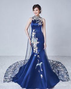 Shanghai Dress, Cheongsam Wedding Dress, Mode Dress, Modern Gown, Wedding Gown Inspiration, Court Dresses