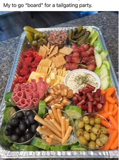 a tray filled with different types of food