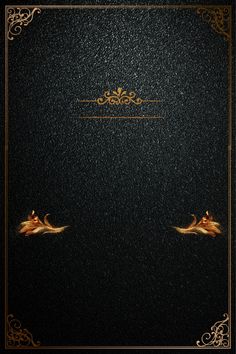 a black book with gold trimmings and two golden birds on the front cover