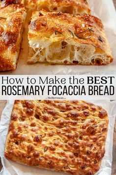 how to make the best rosemary focaccia bread - this recipe is easy and delicious