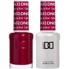 DND Duo - #632 Lady In Red / Soak-Off Gel Polish 0.5 oz. + Nail Lacquer 0.5 oz. Dnd Red, Spa Prices, Nail Services, Soak Off Gel, Nail Technician, Gel Manicure, Professional Nails, High Gloss Finish