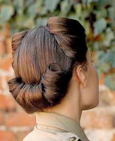 50s Hairstyles, Retro Images, Pin Up Hair, Penteado Cabelo Curto