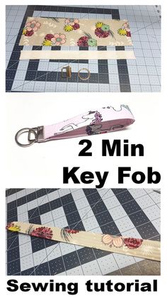 two mini key fobs are shown with the instructions for how to use them