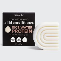 Promote healthy hair growth with our Rice Water Conditioner Bar. Formulated with rice water to repair damaged follicles and boost shine, it's also free of harmful chemicals and reduces plastic waste. Enjoy free shipping on orders $35+. Try it now for stronger, more beautiful hair! Castor Oil Shampoo, Hair Conditioner Bar, Solid Conditioner Bar, Increase Hair Volume, Protein Conditioner, Conditioner Bars, Hair Protein, Rice Water, Hair Porosity