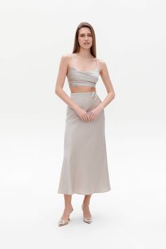 Beige 100% silk slip skirt satin skirt midi beige midi a-line skirt bias cut slip silk satin skirt trends fall outfits ⭐️Size: The length of the skirts from waist to bottom is always: 🔹Mini skirt 17 inches. 🔹Midi skirt 34 inches. 🔹Maxi skirt will require additional measurements from the client. ❤️❤️When you place the order, please write your measurements of the waist and hips. We will sew the skirt perfectly to your measurements👌😊 ⭐Our fabric: We have used a premium quality silk satin and 100% silk: it's light and soft, pleasant to wear and easy to wash.  ⭐Shipping: ✈️We have two shipping options that we can offer: Free Shipping and Express Shipping. ✅ Free shipping takes about two weeks. ✅ Express shipping takes only 8-10 days. An extra fee of $35 should be paid for this option. When Aline Midi Skirt, Silk Slip Skirt, Skirt Satin, Skirt Trends, Beautiful Suit, Skirt Midi, Slip Skirt, Silk Slip, Satin Skirt