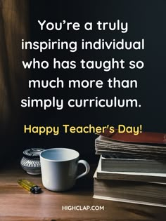 You’re a truly inspiring individual who has taught so much more than simply curriculum. Best wishes for this Teacher’s Day! Message To Teacher From Student, Happy Teachers Day Wishes Student, Best Wishes For Teacher, Teachers Day Speech, Best Teachers Day Quotes, Teachers Day Message, Happy Teacher's Day Quotes, Words For Teacher, Best Teacher Quotes