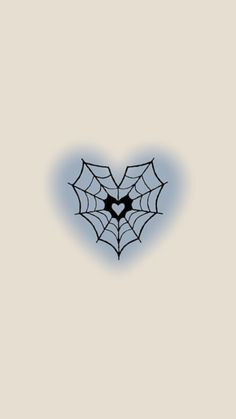 a black and white spider web on a light gray background with the word love written below it