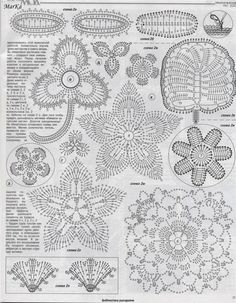 an old book with crochet patterns and instructions on the page, which is written in