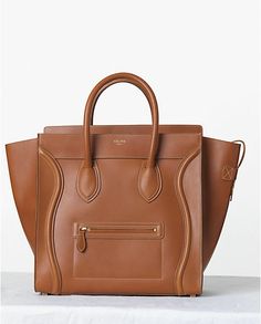 Celine Tan Palmelato Mini Luggage Bag - Fall 2013 Celine Fashion, Fall Handbags, Bag Sewing, Luxury Purses, Best Handbags