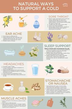 Natural ways to support a cold,holistic cold relief,aromatherapy,science of essentials, sick season Things To Help A Cold, Cold Tips Remedies, Natural Remedies For Illness, At Home Sick Remedies, Holistic Headache Relief, Herbs For A Cold, Holistic Sick Remedies, Holistic Remedies For Cold, How To Stop A Cold Before It Starts