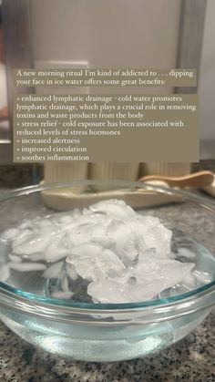 Just a few benefits of dunking your face in ice 🧊water!! Ice Facial Benefits, Ice Water For Face, Ice Water Facial, Face In Ice Water, Face In Ice, Cold Water Benefits, Facial Benefits, Ice Facial