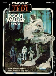 an advertisement for the star wars movie, scout walker vehicle