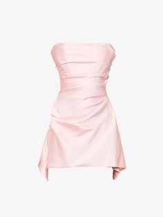 House Cb Dresses, House Of Cb Pink Dress, 16th Birthday Dress, Strapless Pink Dress, 18th Birthday Dress, Pink Satin Mini Dress, Wag Dr, 2024 Clothes, Dream Products