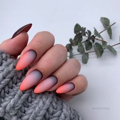 Nail Goals, Nail Design Inspiration, Orange Nails, Elegant Nails, Nail Shop, Girl Stuff, Gorgeous Nails