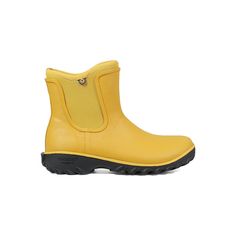 Casual Slip-resistant Rain Boots For Hiking, Slip-resistant Rain Boots For Winter, Slip-resistant Rain Boots For Winter Weather, Outdoor Slip-on Slip-resistant Rain Boots, Casual Slip-on Rain Boots With Rubber Sole, Womens Bogs, Womens Waterproof Boots