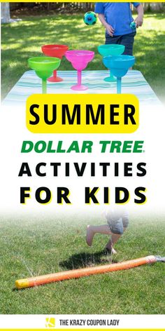 an advertisement for the summer dollar tree activities for kids