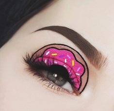 Disney Eye Makeup, Crazy Eye Makeup, Halloweenský Makeup, Holloween Makeup, Halloween Eye Makeup, Face Art Makeup, Disney Makeup, Beautiful Eye Makeup, Makijaż Smokey Eye