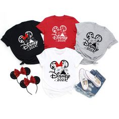 Disney Trip 2023, Disney shirts with custom names, Disney vacation 2023, Disney family Tees, Disney Matching shirts, Disney World 2023 d16 by BridesNola on Etsy Matching Jerseys, Disney Trip Surprise, Disney Themed Classroom, Disney Family Shirt, Disney Family Trip, Disney Attire, Kids Disney Shirts, Disney Birthday Shirt, Disneyland Shirt