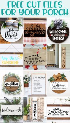 the best free cut files for your porch sign and other diy projects to make