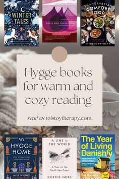 books for warm and cozy reading with the title hygge books for warm and cozy reading