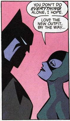 batman and catwoman talking to each other