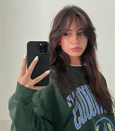 Brown Hair Inspo, Hair Inspiration Long, Bangs With Medium Hair, Hairstyles For Layered Hair, Haircuts Straight Hair, Long Hair With Bangs, Haircut And Color, Haircuts For Long Hair, Cut My Hair