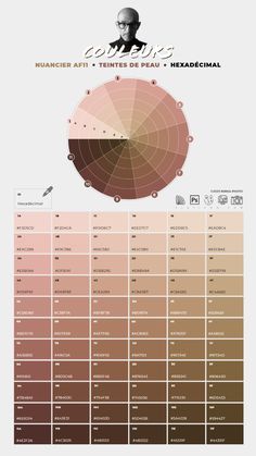 an info sheet with different colors and numbers for each type of item in the image