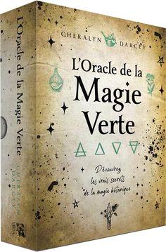 the book cover for l'oracle de la magice verte is shown