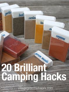 there are many different types of camping hacks